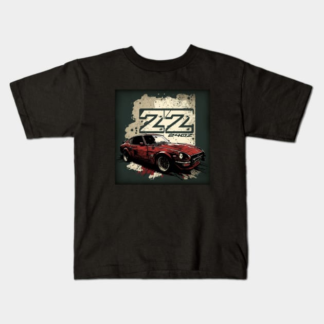 240z classic vintage style Kids T-Shirt by Kid Relic